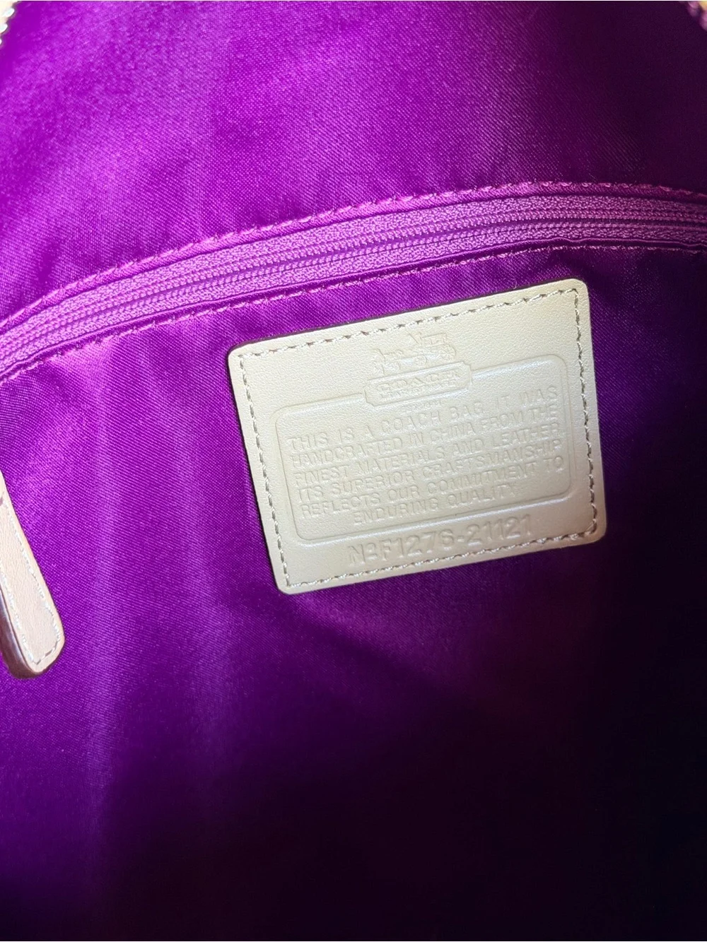 Coach Madison Op Art Sateen Isabelle shoulder/crossbody Bag vintage